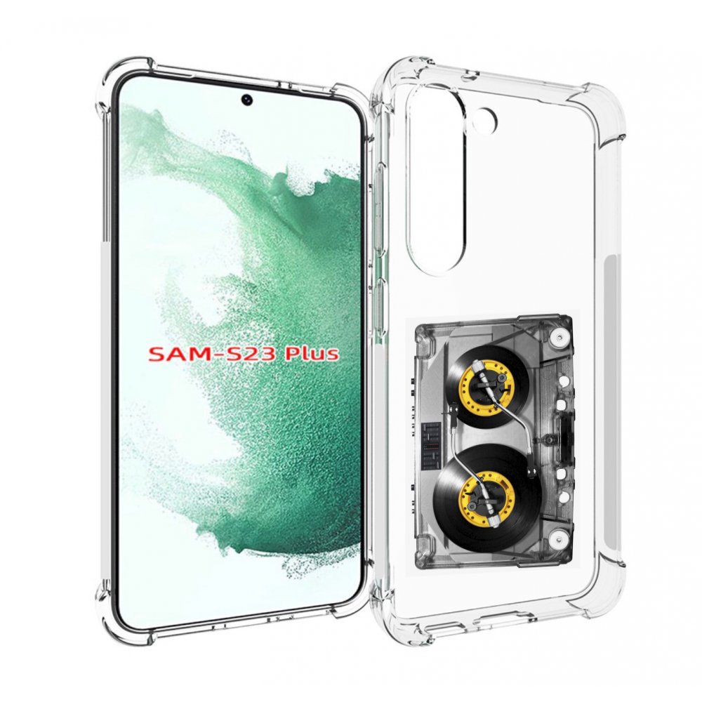 

Чехол MyPads Кассета музыкальная для Samsung Galaxy S23 Plus +, Прозрачный, Tocco