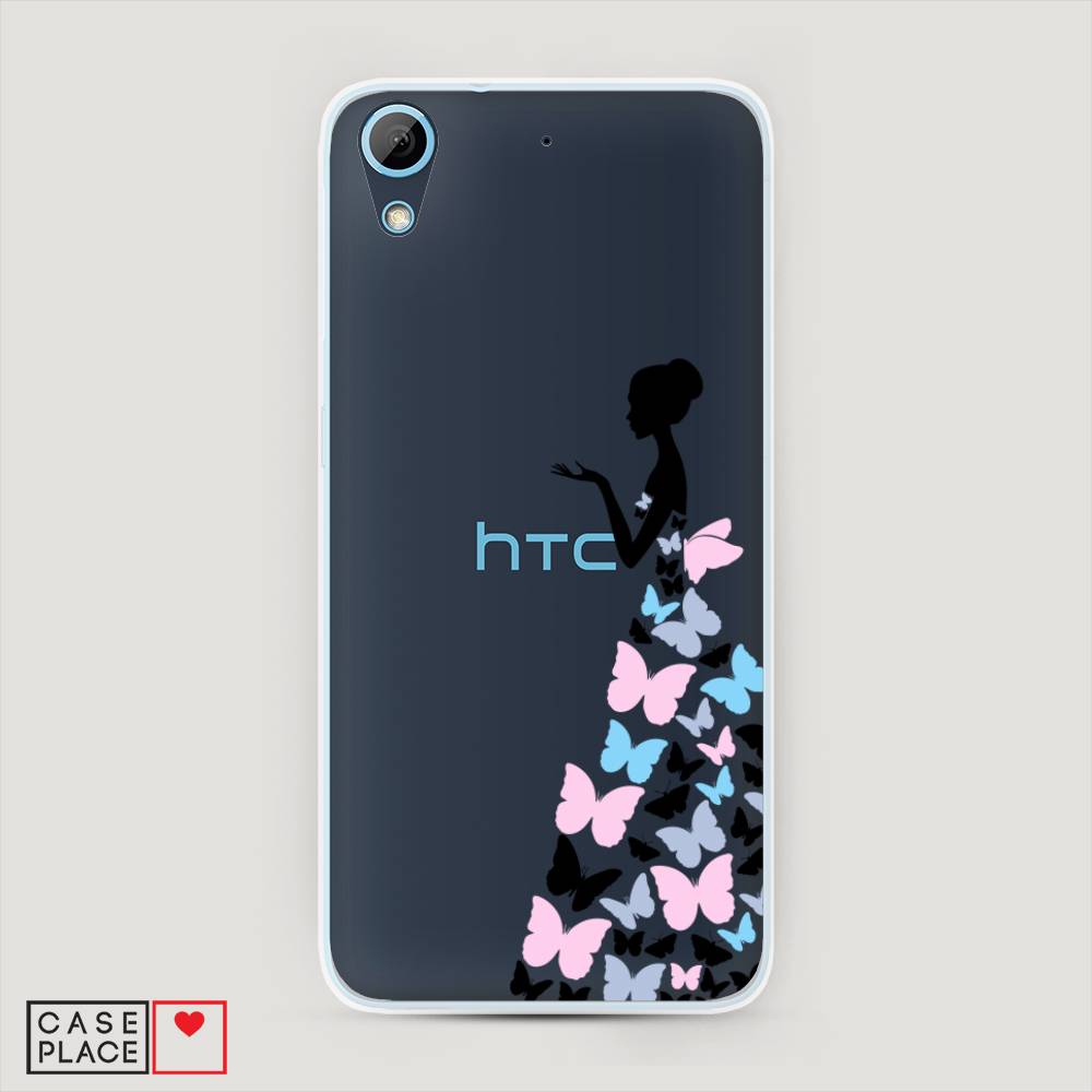 фото Чехол awog "платье из бабочек" для htc desire 626