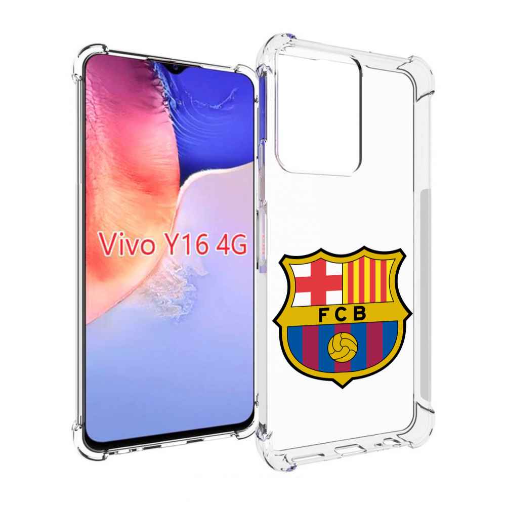 

Чехол MyPads ФК FCB Барселона для Vivo Y16 4G/ Vivo Y02S, Прозрачный, Tocco