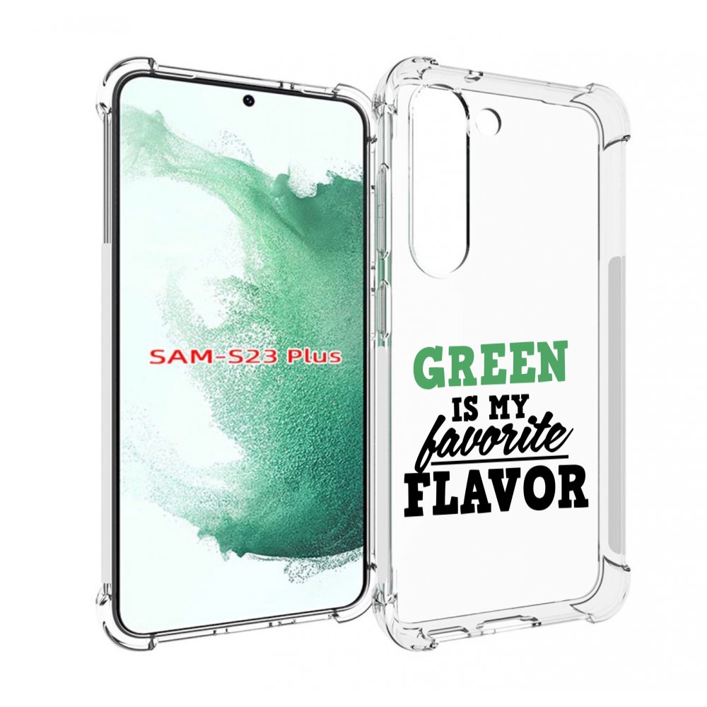 

Чехол MyPads Зеленый-фаворит для Samsung Galaxy S23 Plus +, Прозрачный, Tocco