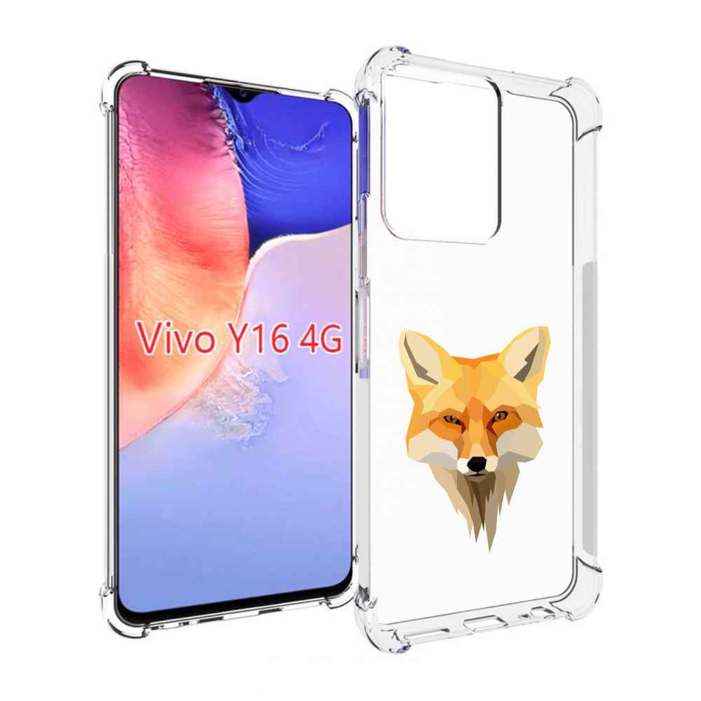 

Чехол MyPads голова-лисы для Vivo Y16 4G/ Vivo Y02S, Прозрачный, Tocco