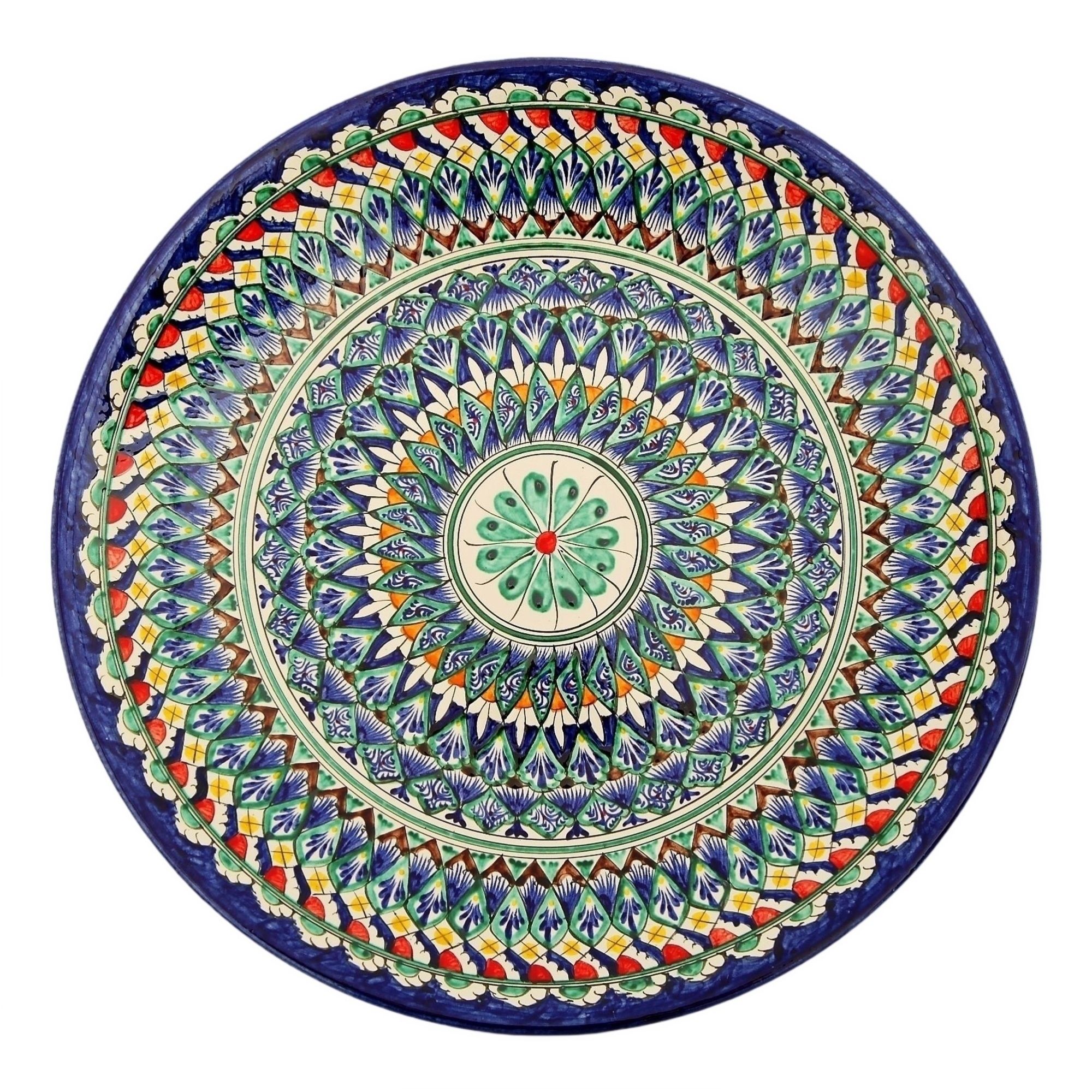 

Блюдо сервировочное для плова Риштанская керамика 42 х 42 х 6 см