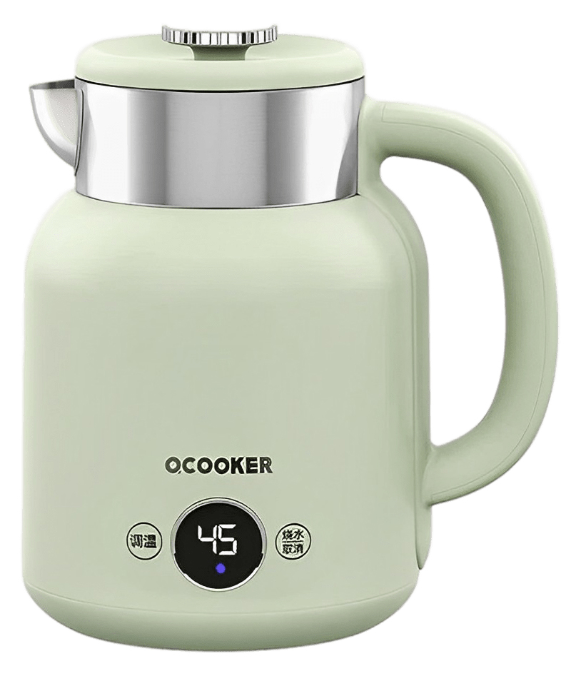 Чайник электрический Qcooker Green RU CR-SH1501 1.5 л зеленый электрический чайник qcooker retro electric kettle 1 5l зелёный cr sh1501 g