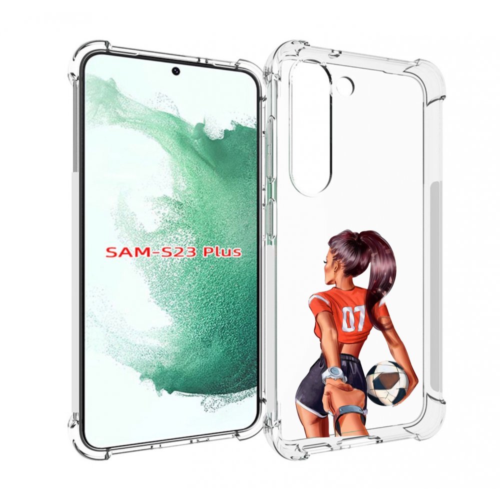 

Чехол MyPads Девушка-футболистка женский для Samsung Galaxy S23 Plus +, Прозрачный, Tocco