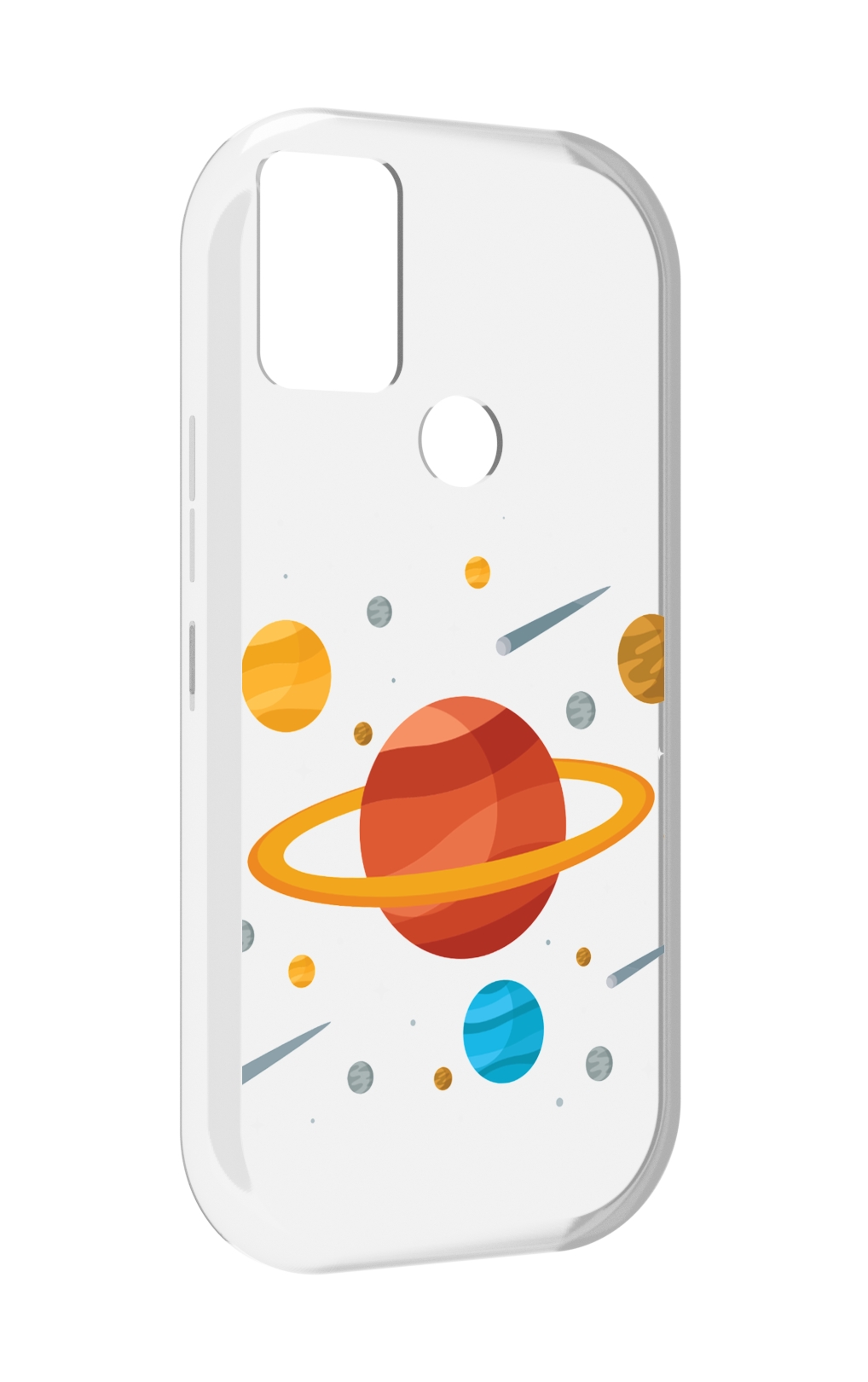 

Чехол MyPads Планета-Сатурн для UMIDIGI A9, Прозрачный, Tocco
