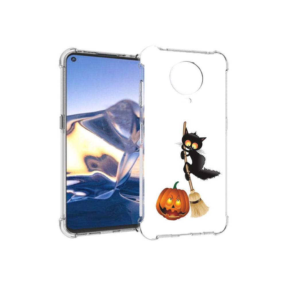 

Чехол MyPads Tocco для Nokia G10 хэлуинский котик (PT171673.98.667), Tocco