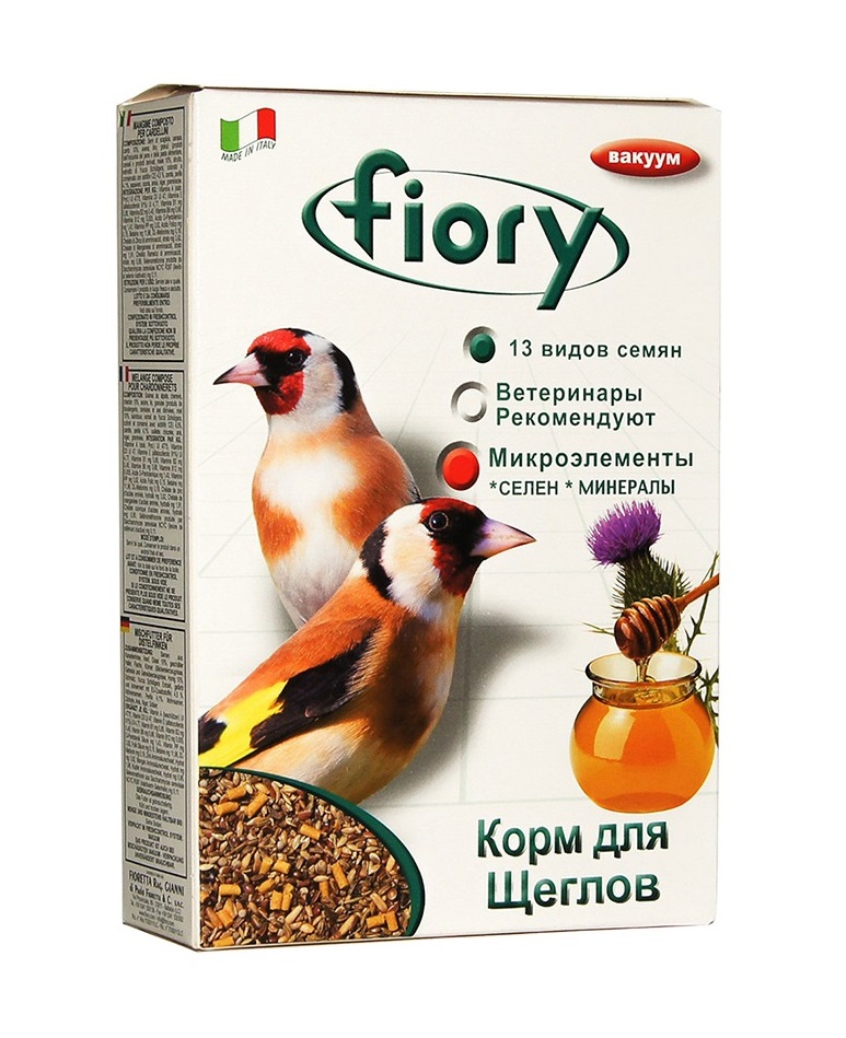 

Сухой корм для щеглов FIORY CARDELLINI, 2 шт по 350 г