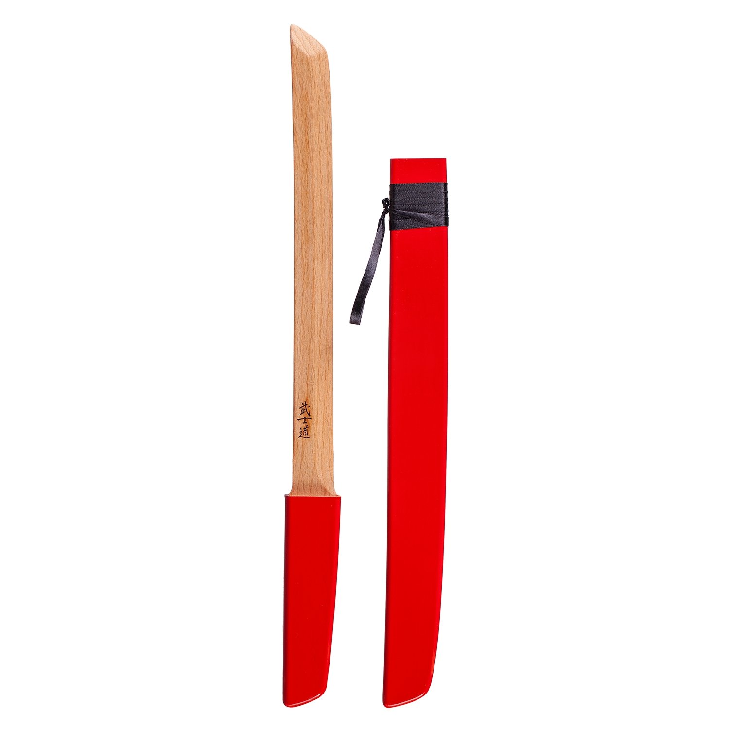 фото Древо игр меч деревянный вакидзаси в ножнах из бука (красный)