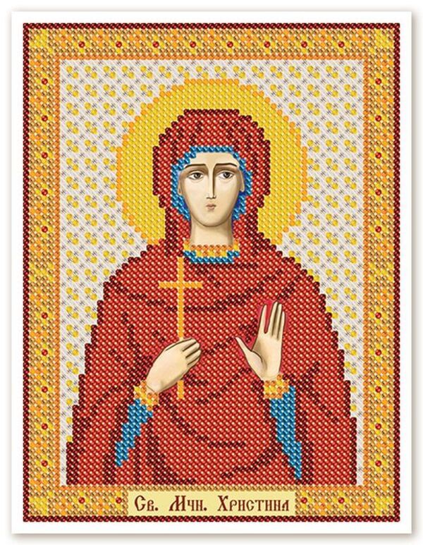 

Рисунок на ткани Нова Слобода Святая Мученица Кристина Христина Тирская