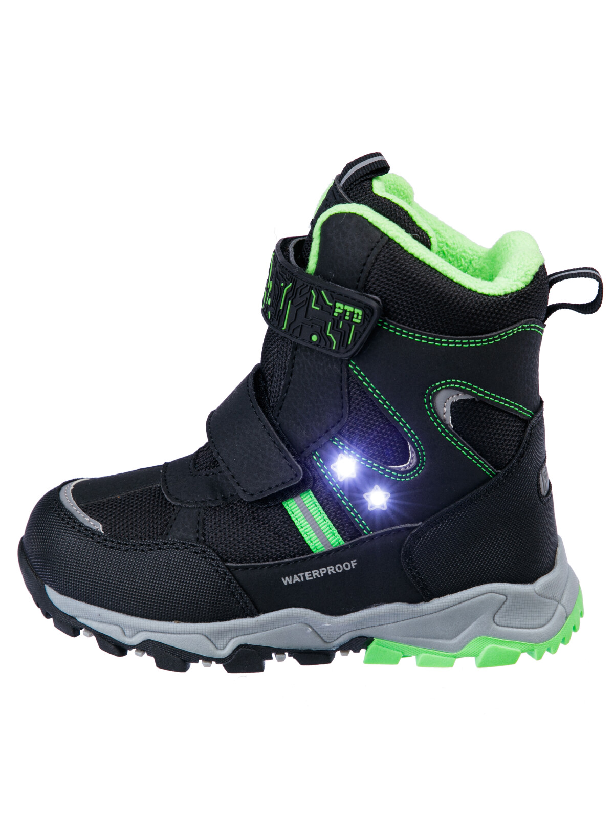 Ботинки для мальчиков PlayToday, черный,серый,зеленый, 32