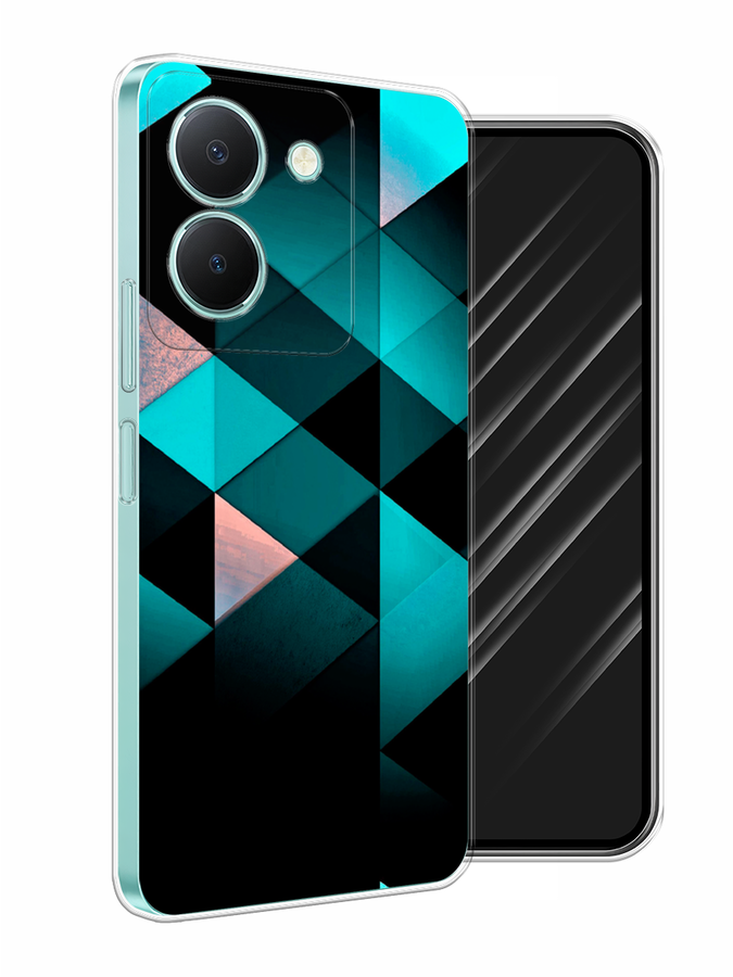 

Чехол Awog на Vivo Y36 "Геометрия 16", Бирюзовый;черный, 268950-3