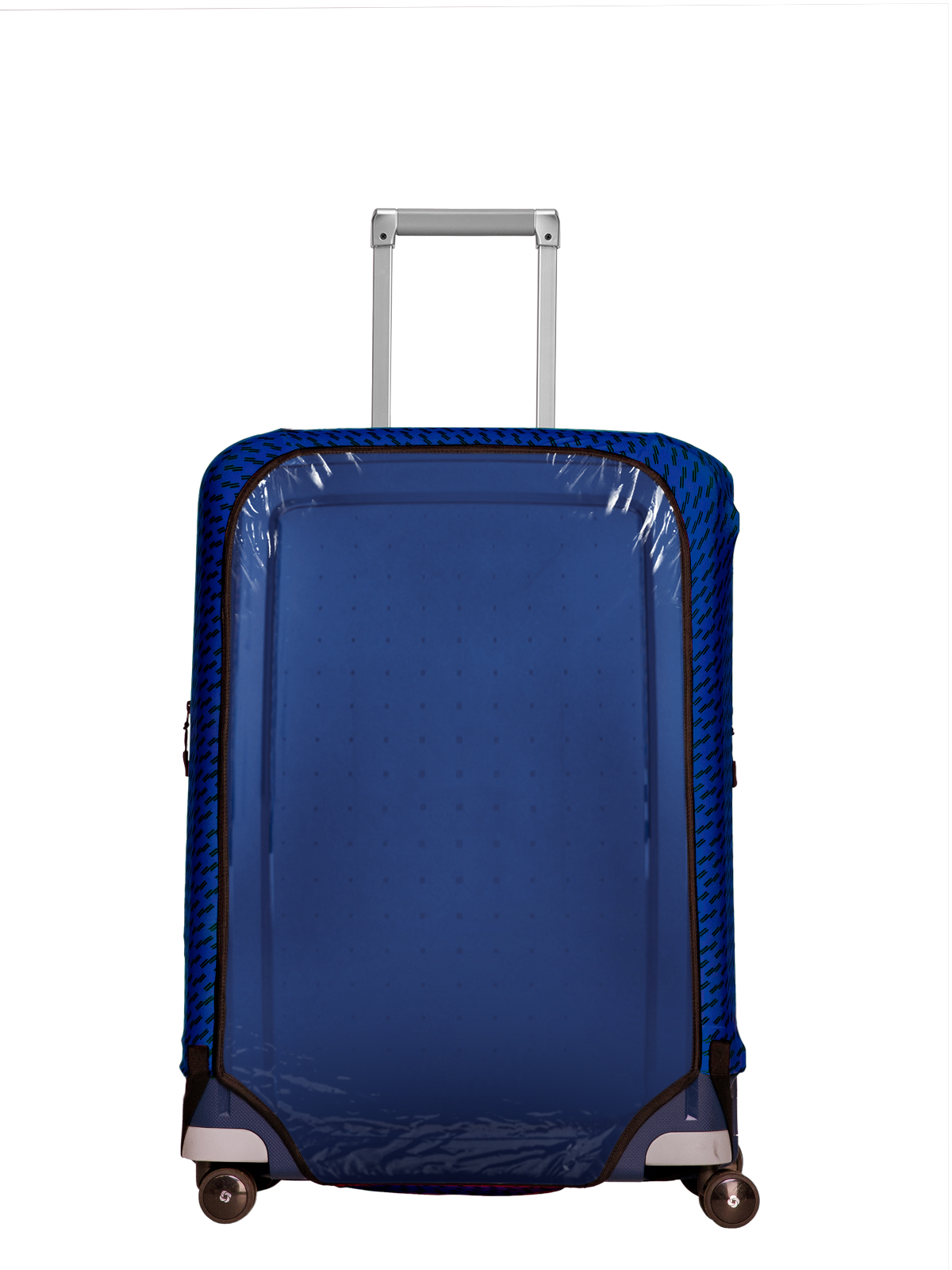 

Чехол для чемодана Routemark Crystal blue/black, Синий;черный;прозрачный, Crystal