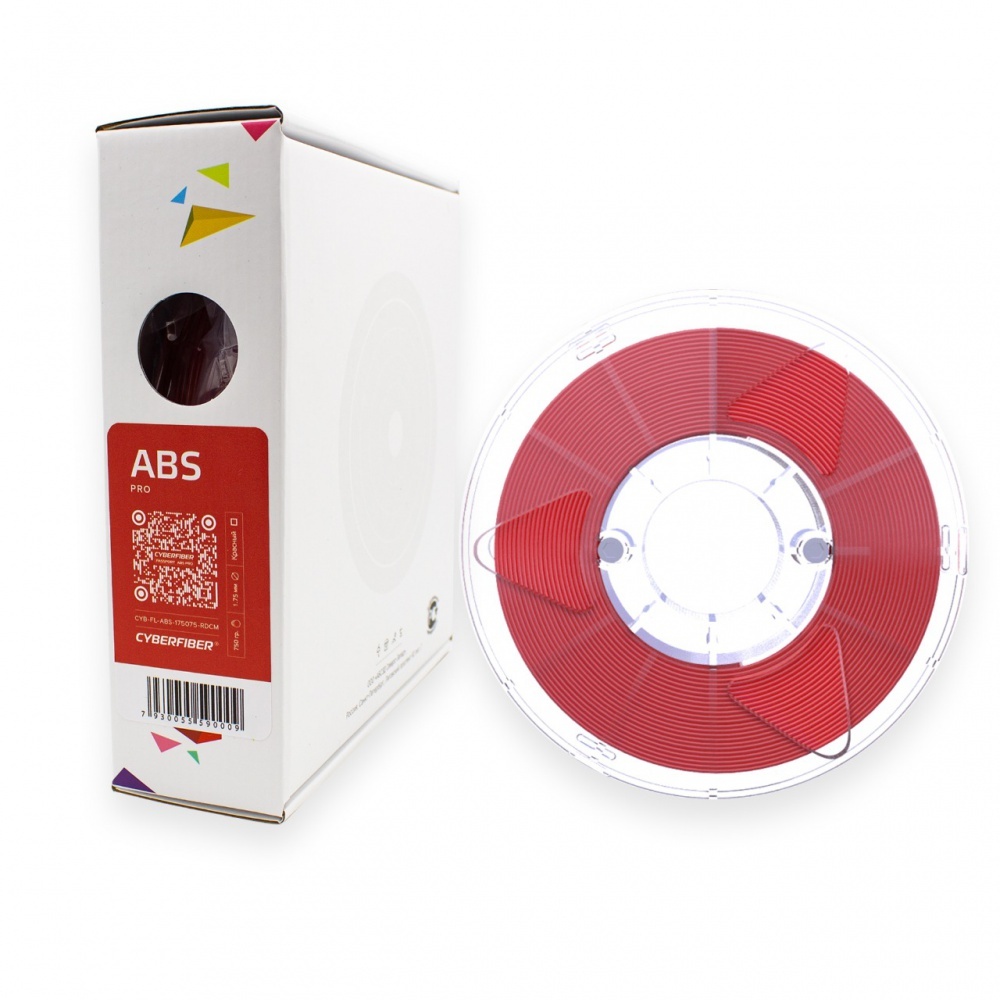

Пластик ABS для 3D-принтера CyberFiber красный (3D-ABSP-175075-RE)