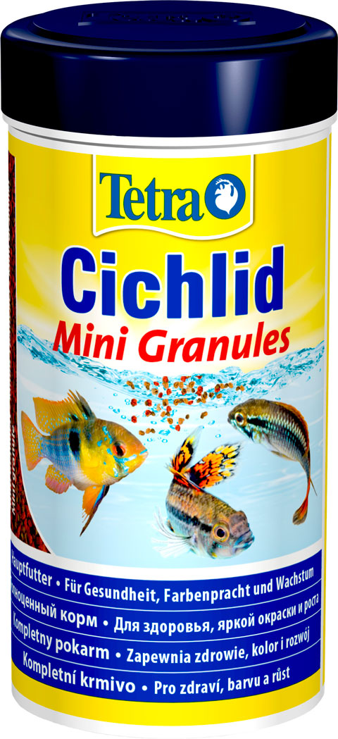 фото Корм для карликовых цихлид tetra cichlid mini granules гранулы, 2 шт по 250 мл