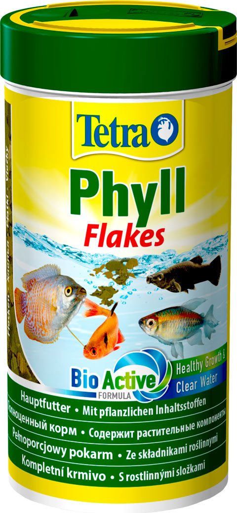 

Корм для травоядных рыб TETRА PHYLL FLAKES хлопья, 2 шт по 1 л