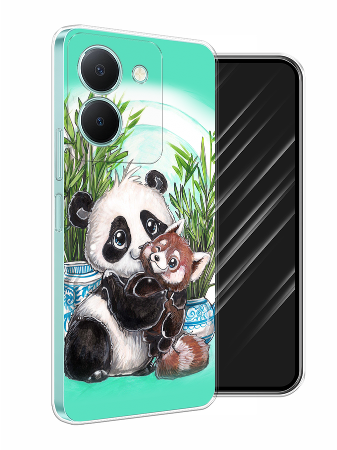 

Чехол Awog на Vivo Y36 "Друзья зверята", Бирюзовый;белый;черный, 268950-2