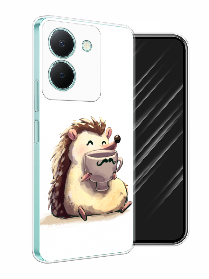

Чехол Awog на Vivo Y36 "Еж кофеман", Белый;коричневый;бежевый, 268950-10