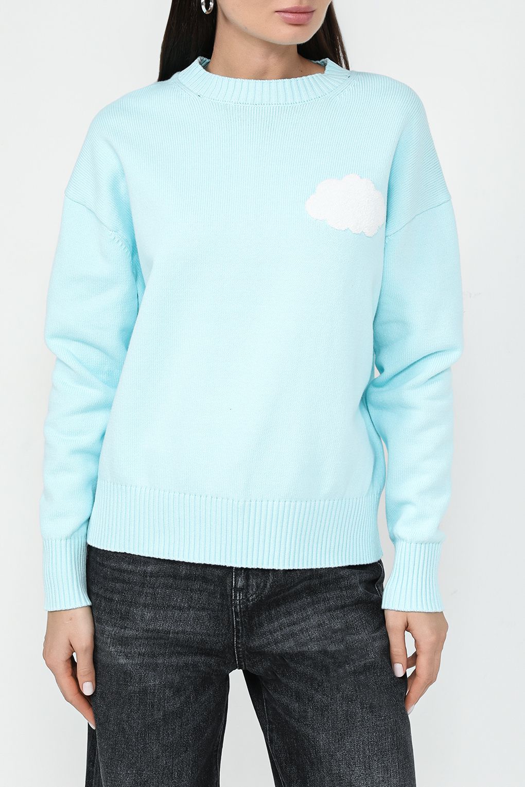 

Джемпер женский COLORPLAY CP2403Т14155 голубой S, CP2403Т14155