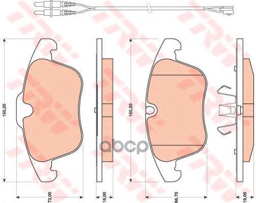 

Тормозные колодки TRW/Lucas передние для Citroen C5 1.8/2.0/1.6HDi/2.0HDi 2008- GDB1818