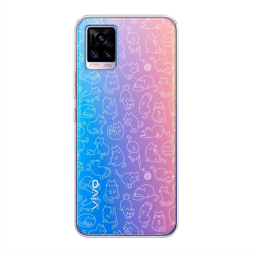 

Чехол Awog на Vivo V20 "Шкодливые котики", Разноцветный, 263350-2