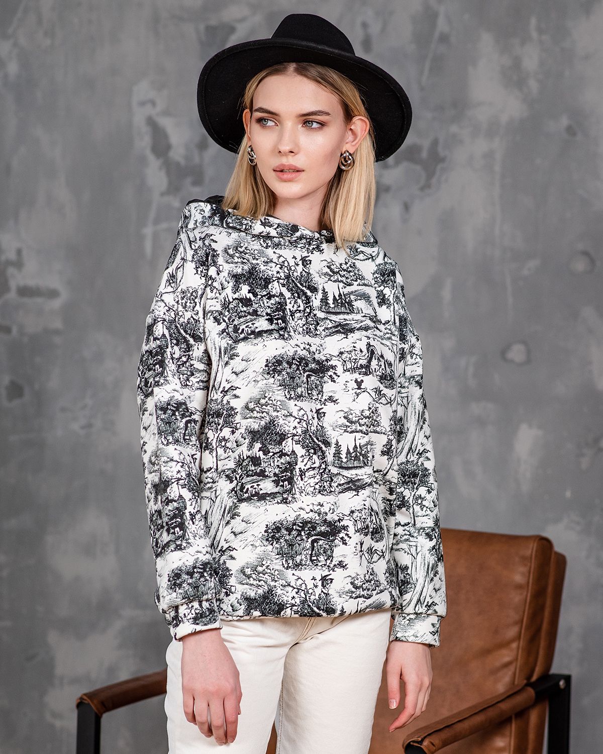 

Худи женское SAHAR Art lab OHPP серое 42-46 RU, Серый, OHPP
