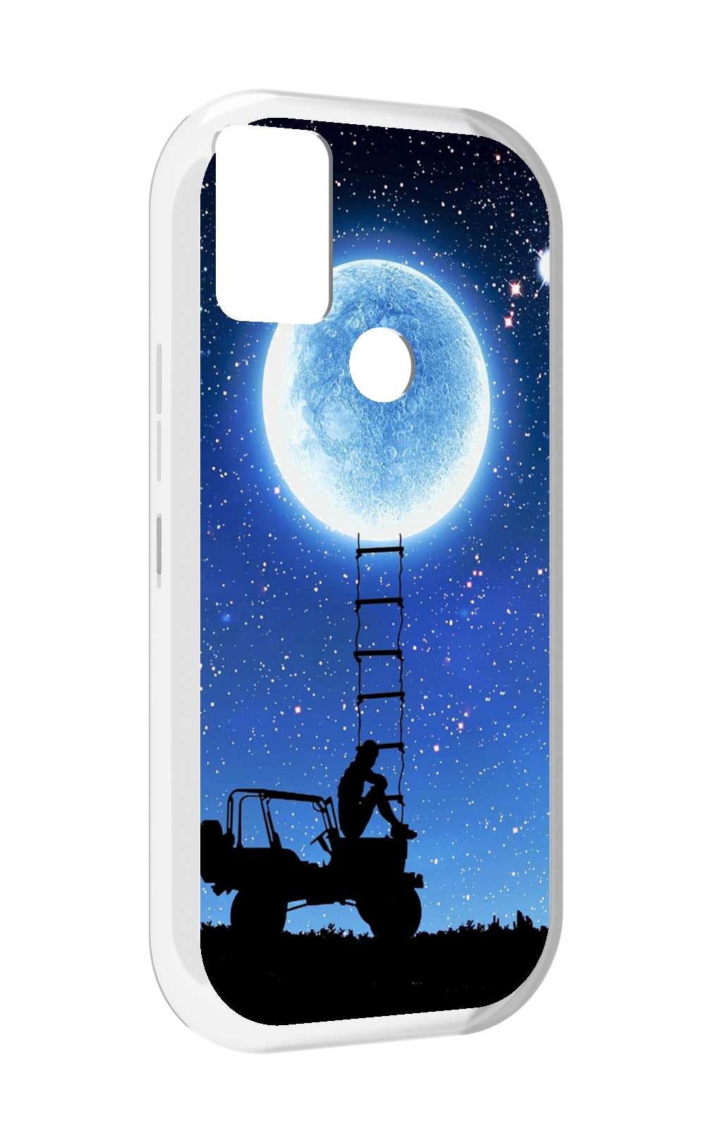 

Чехол MyPads Машина-на-лун для UMIDIGI A9, Прозрачный, Tocco
