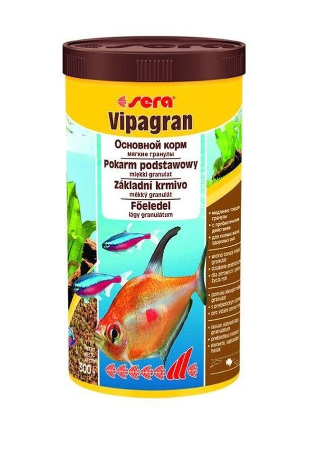 фото Sera vipagran корм гранулы для рыб основной 1 л х 2 шт