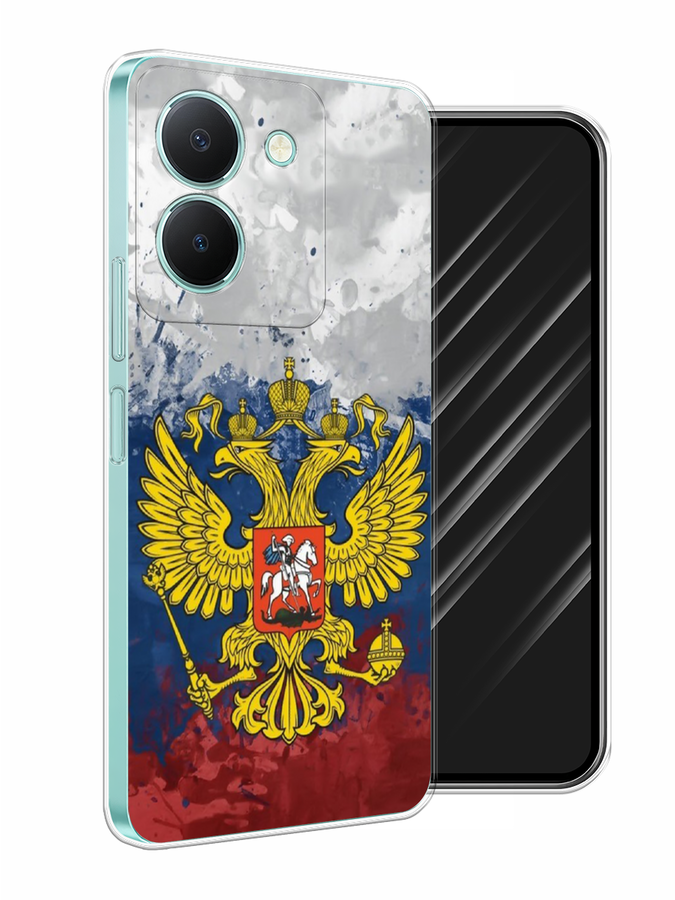 

Чехол Awog на Vivo Y36 "РФ", Белый;синий;красный, 268950-5