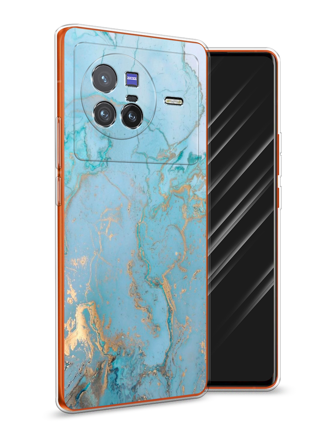 

Чехол Awog на Vivo X80 "Голубой мрамор рисунок", Разноцветный, 266550-3