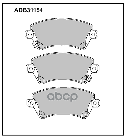 

Тормозные колодки ALLIED NIPPON передние дисковые ADB31154