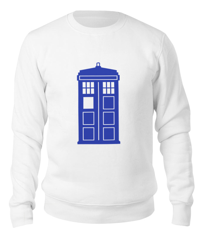 

Свитшот унисекс Printio Tardis (тардис) белый S, Tardis (тардис)