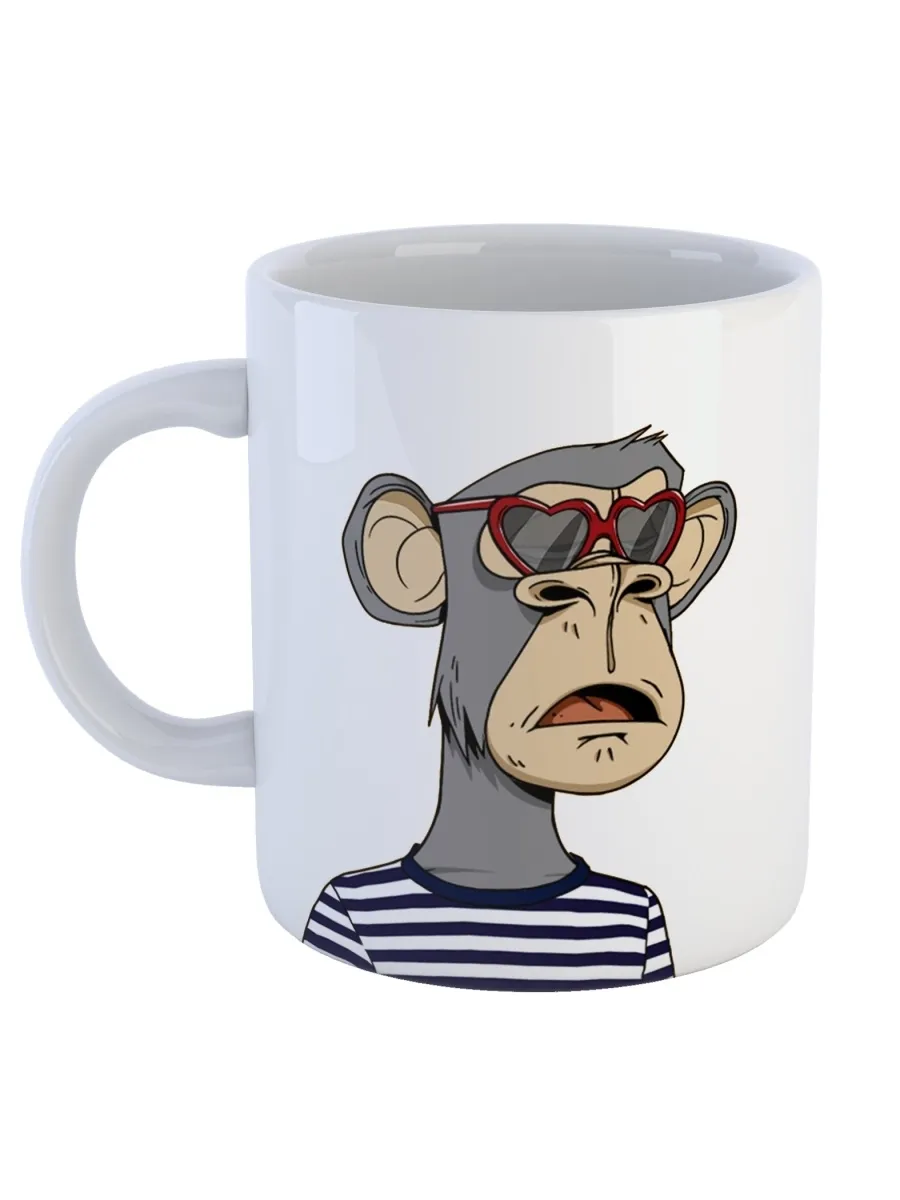 фото Кружка сувенирshop nft "яхт-клуб bored ape monkey обезьяна" 330 мл