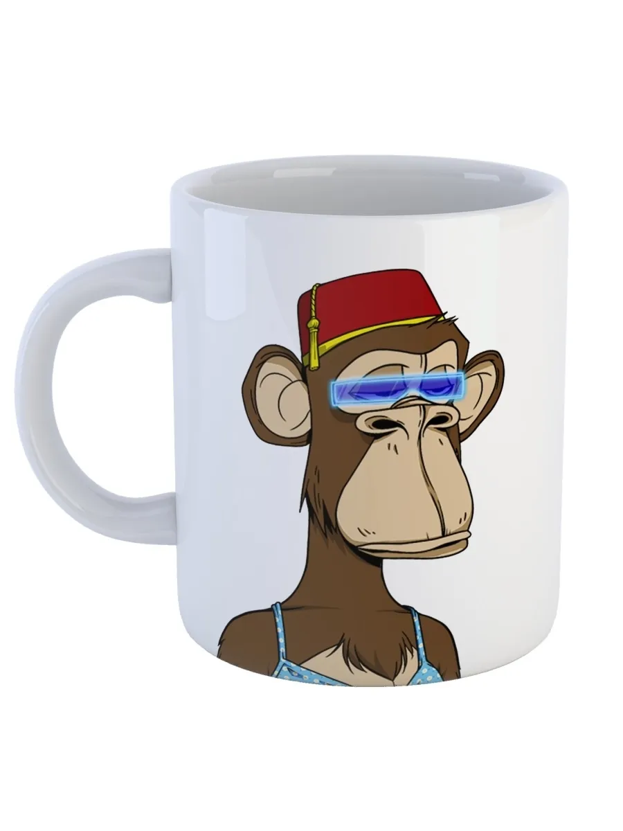 фото Кружка сувенирshop nft "яхт-клуб bored ape monkey обезьяна" 330 мл