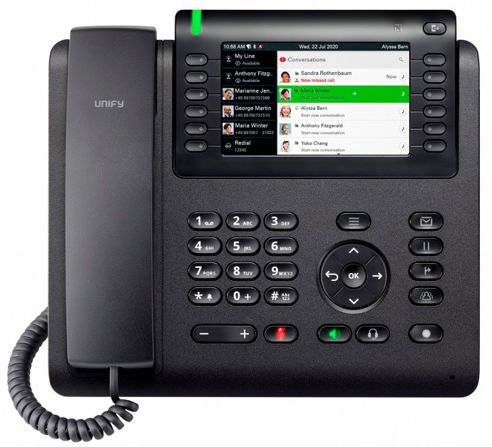 фото Unify communications телефон sip unify openscape desk phone cp700x черный