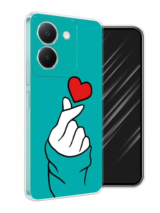 

Чехол Awog на Vivo Y36 "Маленькое сердечко", Голубой;белый;красный, 268950-7