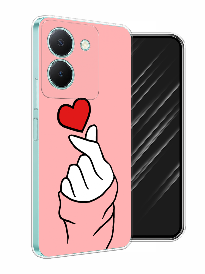 

Чехол Awog на Vivo Y36 "Милое сердечко", Белый;красный;черный, 268950-7