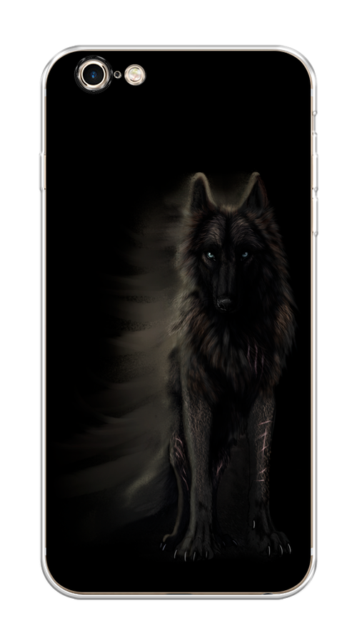 

Чехол на Apple iPhone 6 Plus/6S Plus "Туманный волк", Черный, 10550-1