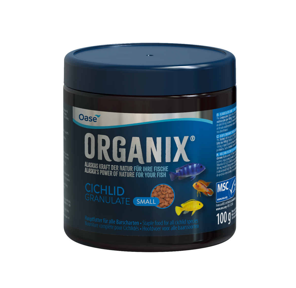 

Корм для цихлид, Oase ORGANIX Cichlid Granulate S 250 мл., мелкие гранулы