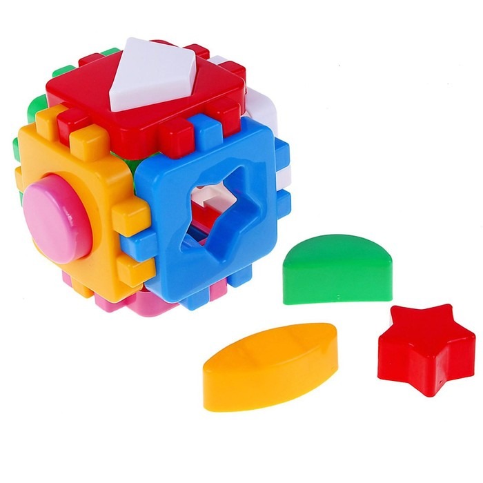 Игрушка ТехноК куб-сортер Умный малыш мини 12 элементов 590045