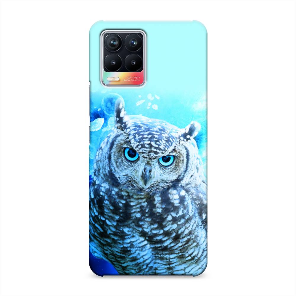 фото Пластиковый чехол "сова арт 7" на realme 8 awog