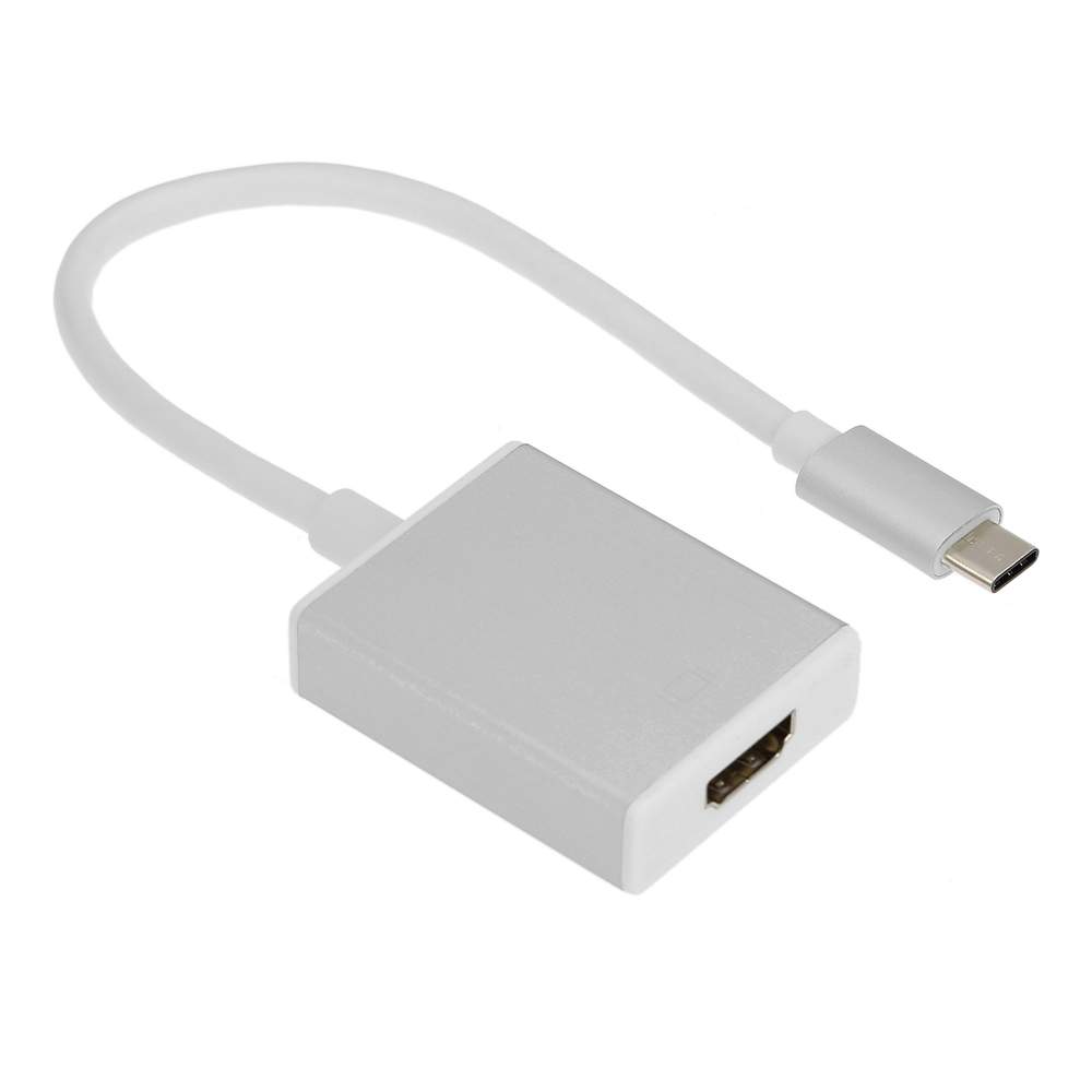 Переходник Greenconnect USB Type-C - HDMI вилка-розетка м (GCR-UTC2HD) белый