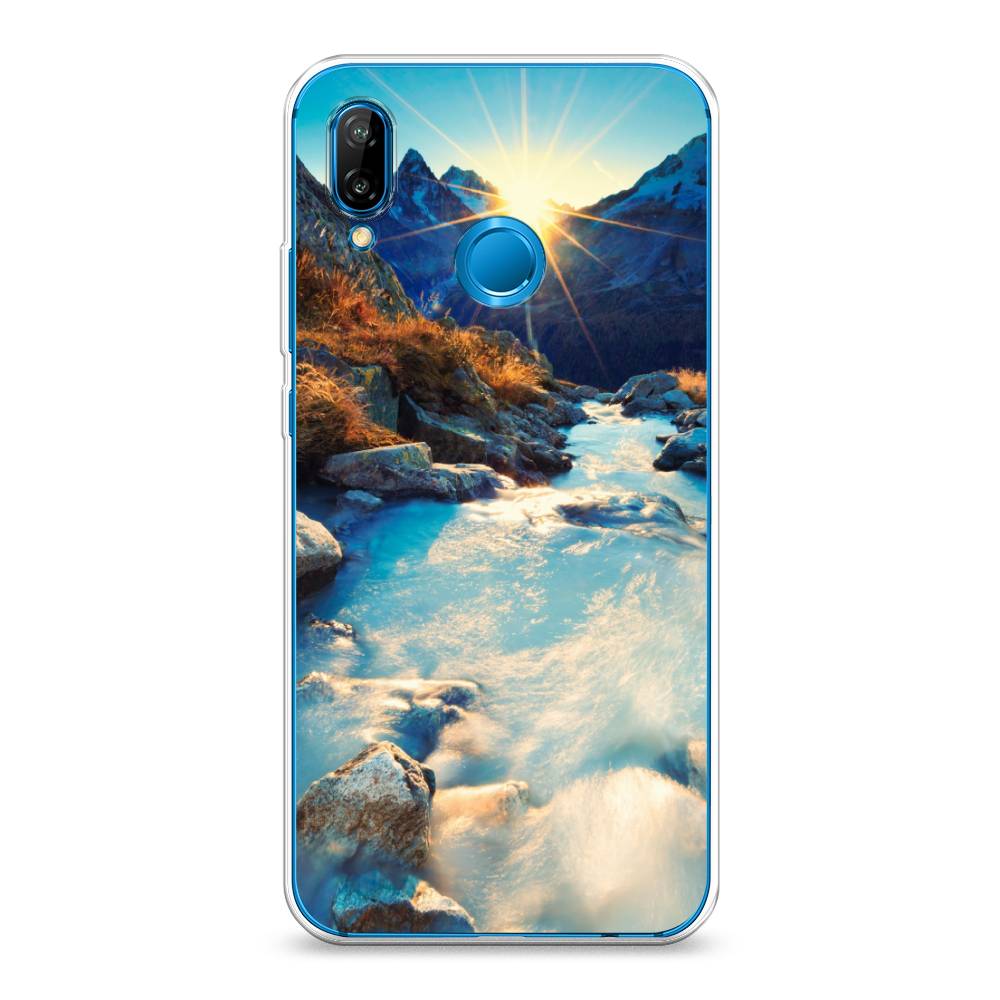 

Чехол Awog на Huawei P20 Lite "Восход 7", Коричневый;белый;голубой, 64450-4