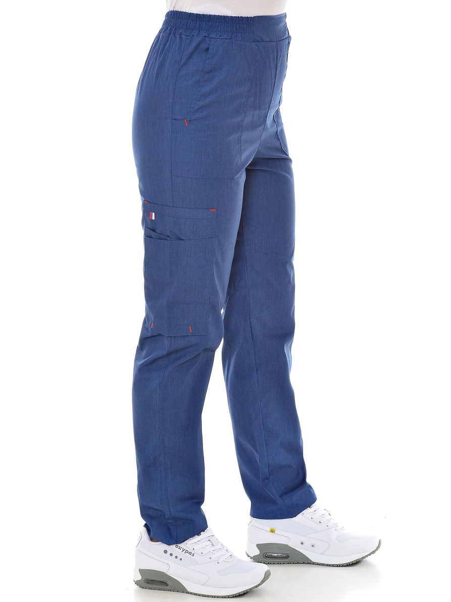 

Брюки медицинские женские MedicalWear Меланж 302 синие 46, Меланж 302