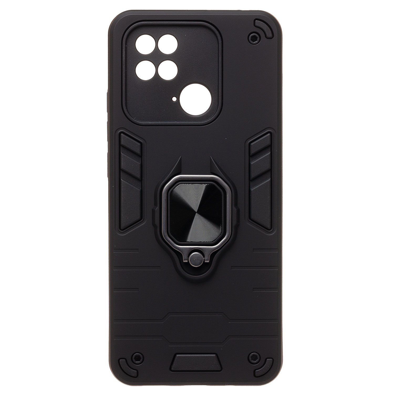

Чехол для Xiaomi Poco C40 (220333QPG) силиконовый противоударный с кольцом черный