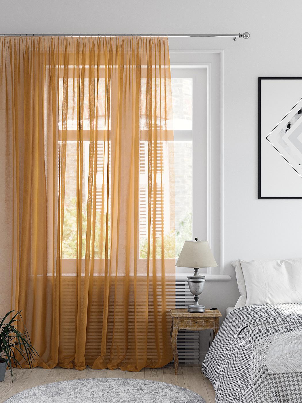 

Тюль AT HOME Леонайд (светло-коричневый) высота 270 см, ширина 400 см, Коричневый, 123417