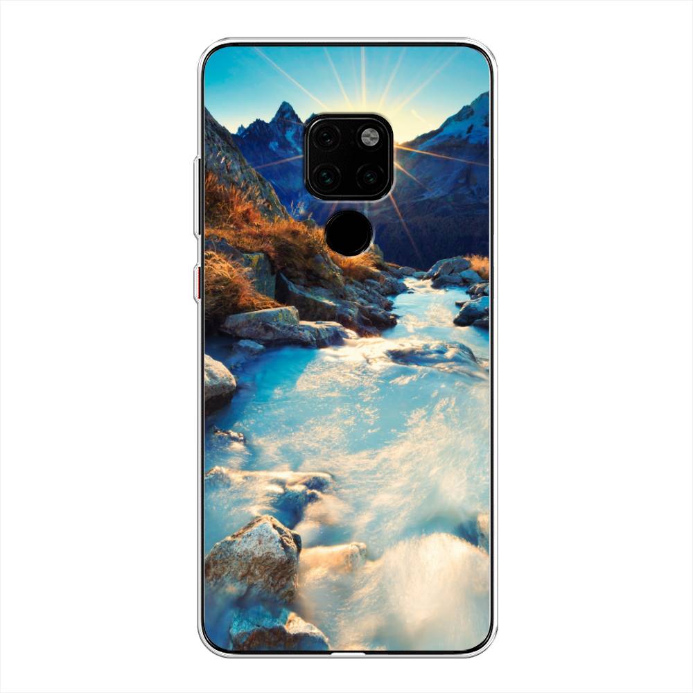 

Чехол Awog на Huawei Mate 20 "Восход 7", Коричневый;белый;голубой, 66850-4