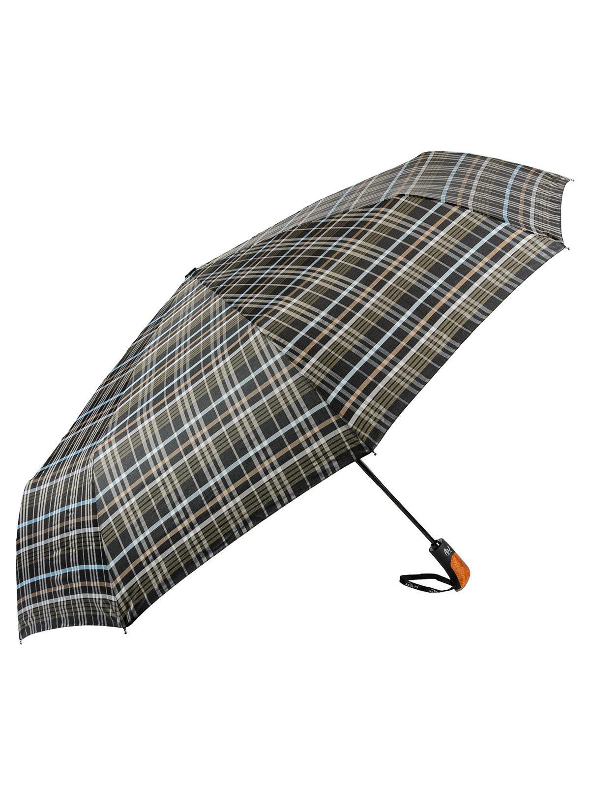 Зонт мужской 1506-FCYI черный/коричневый frei Regen