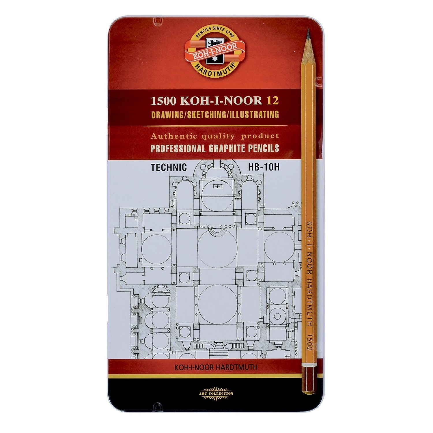 

Карандаш чернографитный Koh-i-Noor Technic HB-10H 12шт 1502012007PLRU