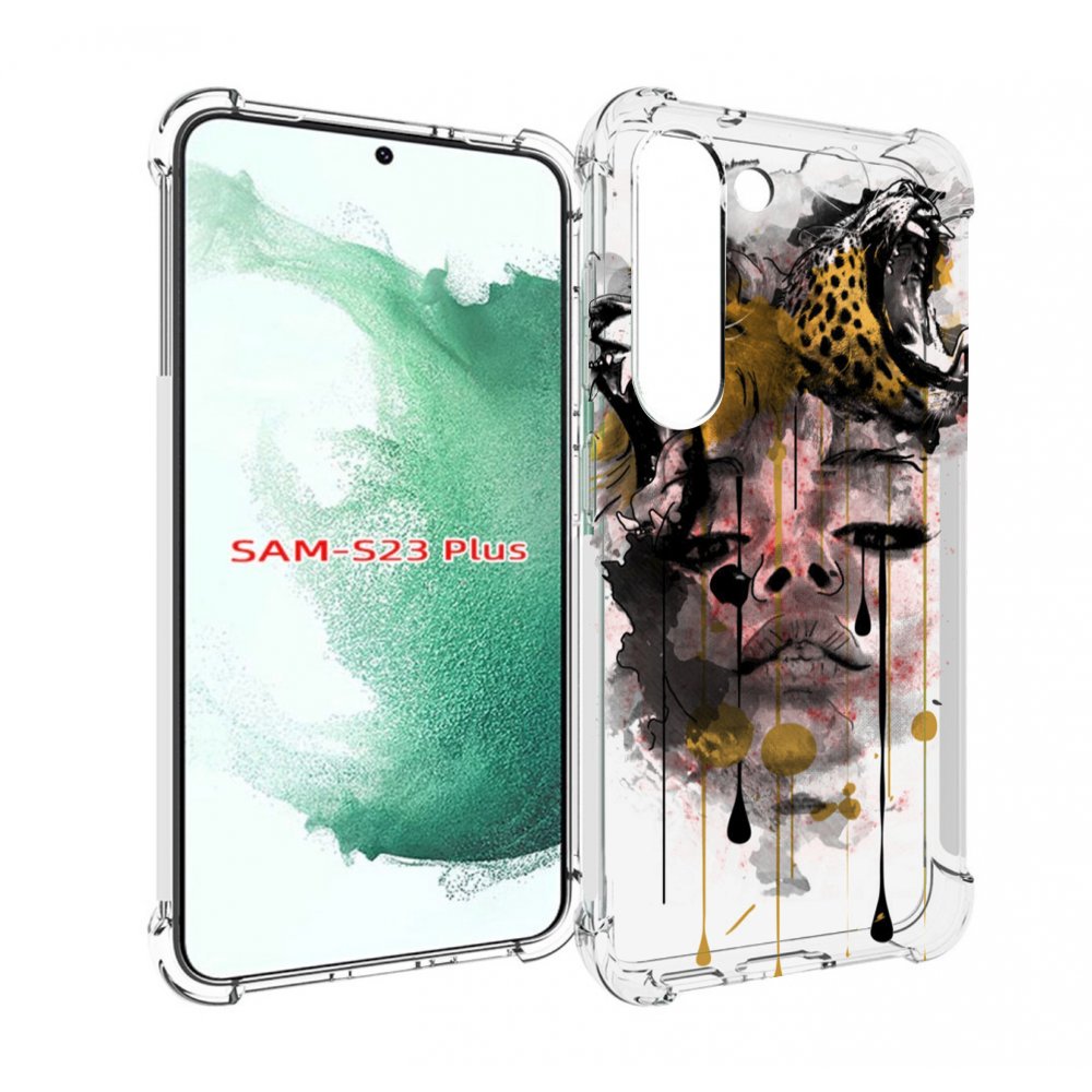 

Чехол MyPads Девушка гепард женский для Samsung Galaxy S23 Plus +, Прозрачный, Tocco