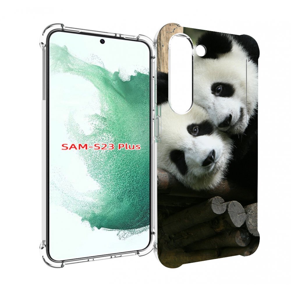 

Чехол MyPads Две-панды для Samsung Galaxy S23 Plus +, Прозрачный, Tocco